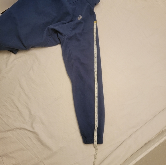 The North Face Windwall Fleece Jacket Mens Small Pockets Embroidered Logo Blue - Picture 9 of 16